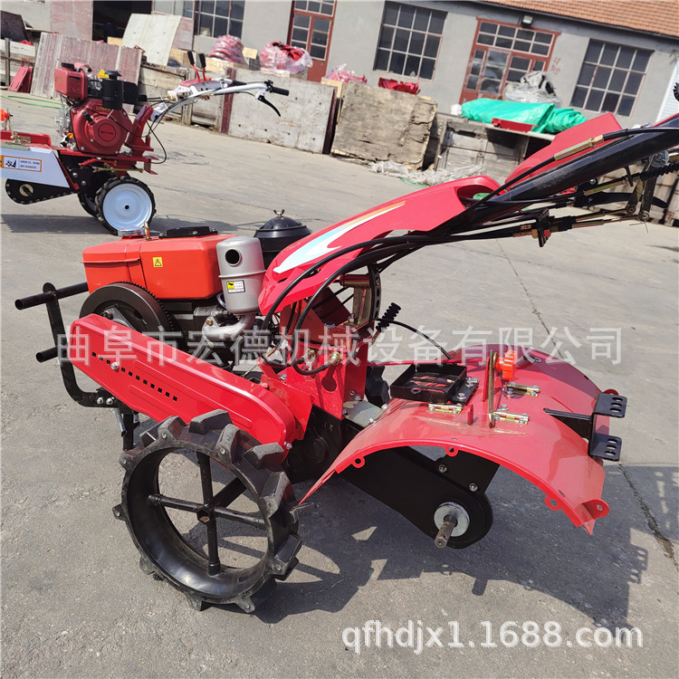 5马力四驱汽油旋耕机 农用果园开沟机 翻土除草耕地机-阿里巴巴