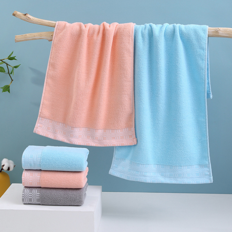 毛巾厂批发素色男女情侣毛巾 断档提花礼品超市毛巾 家用洗脸面巾