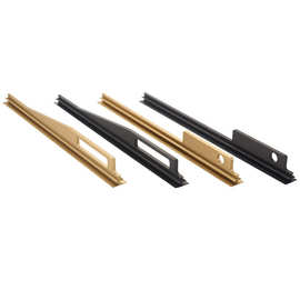 新款衣柜腰线拉手现代简约抽屉铝合金横装通体嵌入式柜门把手轻奢