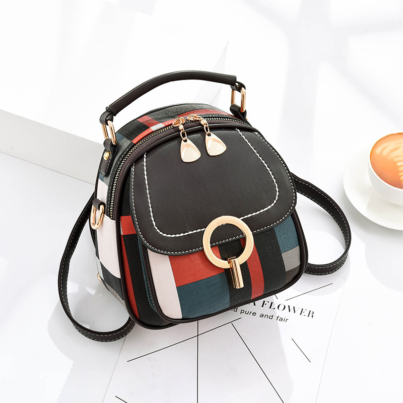 Summer Bags Women's Bag New 2019 Fashion Trending Backpack Women's Shoulder Texture Western Style Messenger Bag Free Wallet