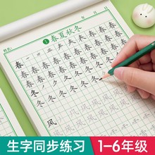 同步练字帖一年级上册下册字帖二年级三年级语文人教版小学生联迪