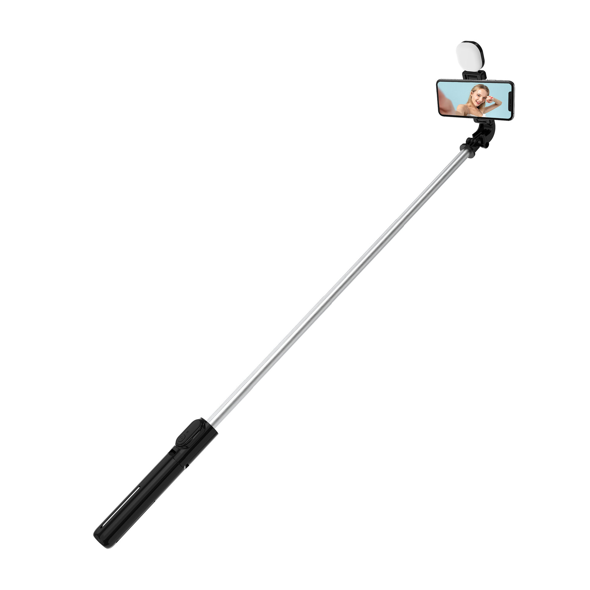 私模充电蓝牙遥控便携直播支架横竖拍加强款落地三脚支架自拍杆