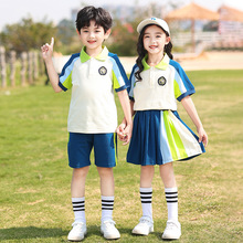 校服套装小学生夏装英伦儿童夏季短袖运动风班服幼儿园园服六一服