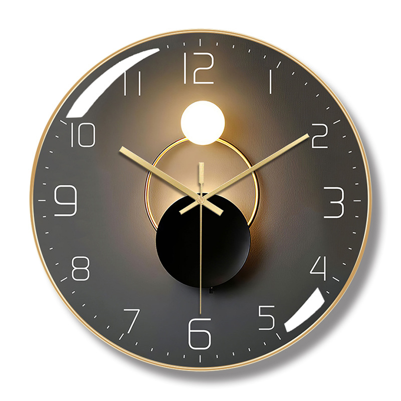 12-Inch Fashion Noiseless Hanging Clock Wholesale Amazon Living Room Simple Quartz Clock Nordic Clock Wall Clock