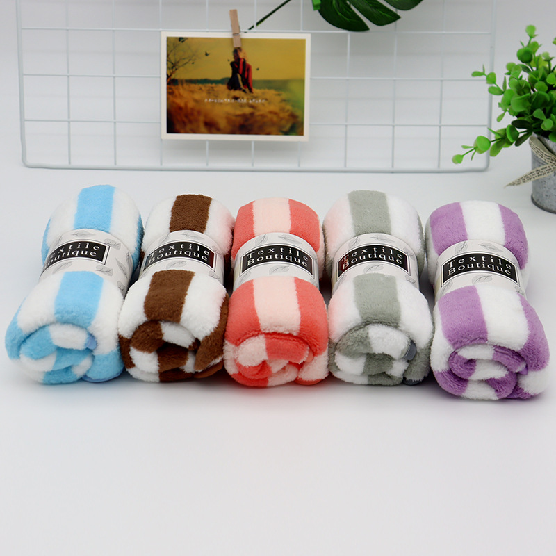 Factory Wholesale Coral Fleece Facecloth Absorbent Soft Lint-Free Face Wiping Towel Unisex Towel