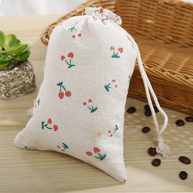 空香囊棉布袋 中草药驱蚊包袋子现货棉布束口包装袋五谷小布口袋