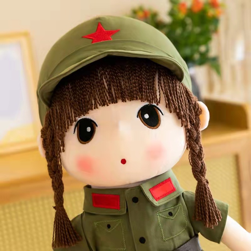 红军菲儿90厘米可爱布娃娃玩偶儿童生日礼物幼儿园活动扮演公仔