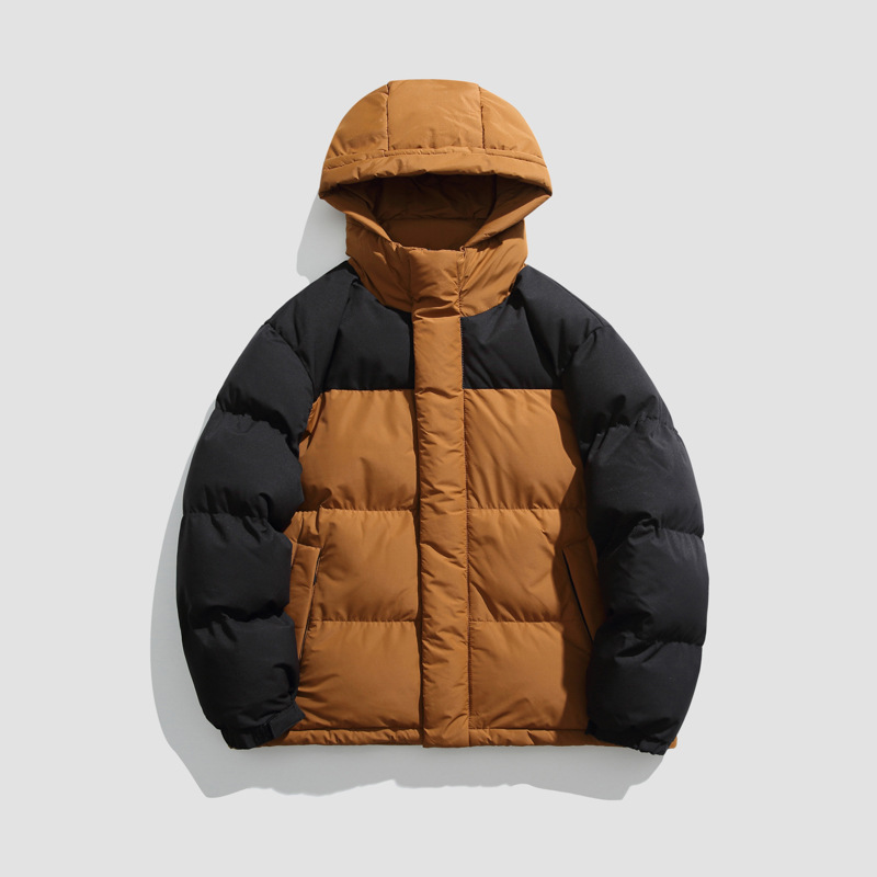 2023 New Men's Hooded Cotton-Padded Coat Men's and Women's Winter Padded Cotton-Padded Jacket Outerwear Korean Fashion Loose Cotton Padded Jacket