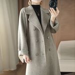 双面羊毛大衣女中长款2025年秋冬季韩版双面呢毛呢外套女