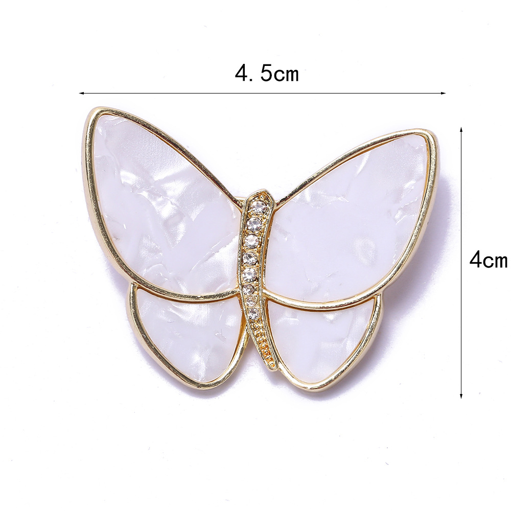 Meng Wanzhou Same Butterfly Brooch Broken Cocoon Butterfly Fritillary Shell Temperament Wild Pin Corsage Clothing Accessories