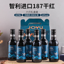 智利进口小瓶干红葡萄酒187ml小酒伴手礼 红酒厂家批发代发包邮