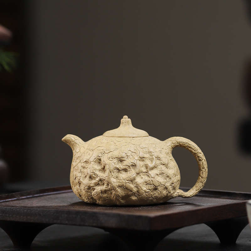 全手工紫砂壶原矿段泥供春220cc宜兴纯手工紫砂茶壶-阿里巴巴