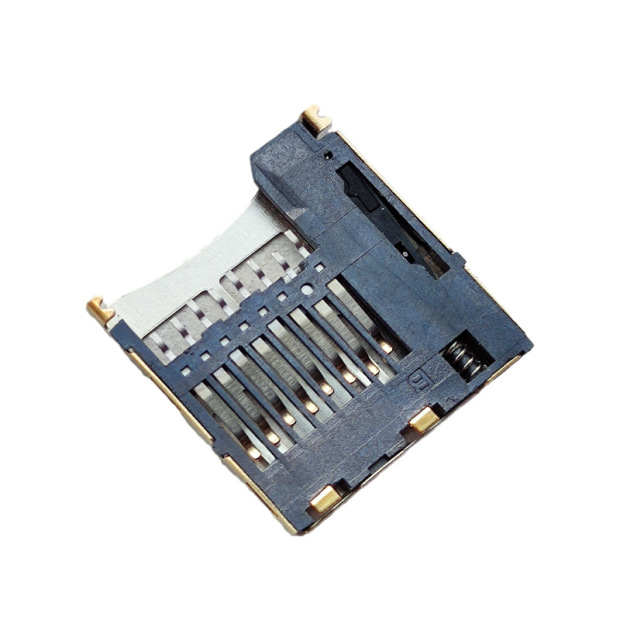 nano sim卡座nano sim卡座连接器tf卡槽内焊常闭一体式内存卡自弹