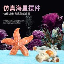 海星鱼缸造景海螺小摆件水族箱微景观装饰品可爱贝壳海洋摆件