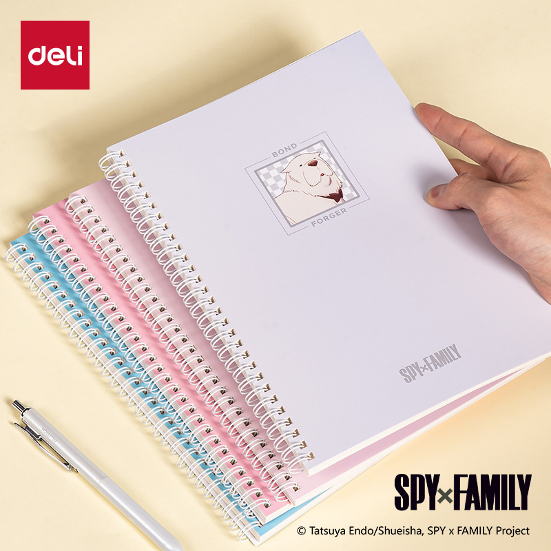 得力lb560-q间谍过家家联名b5 60页螺旋本线圈本笔记本-阿里巴巴