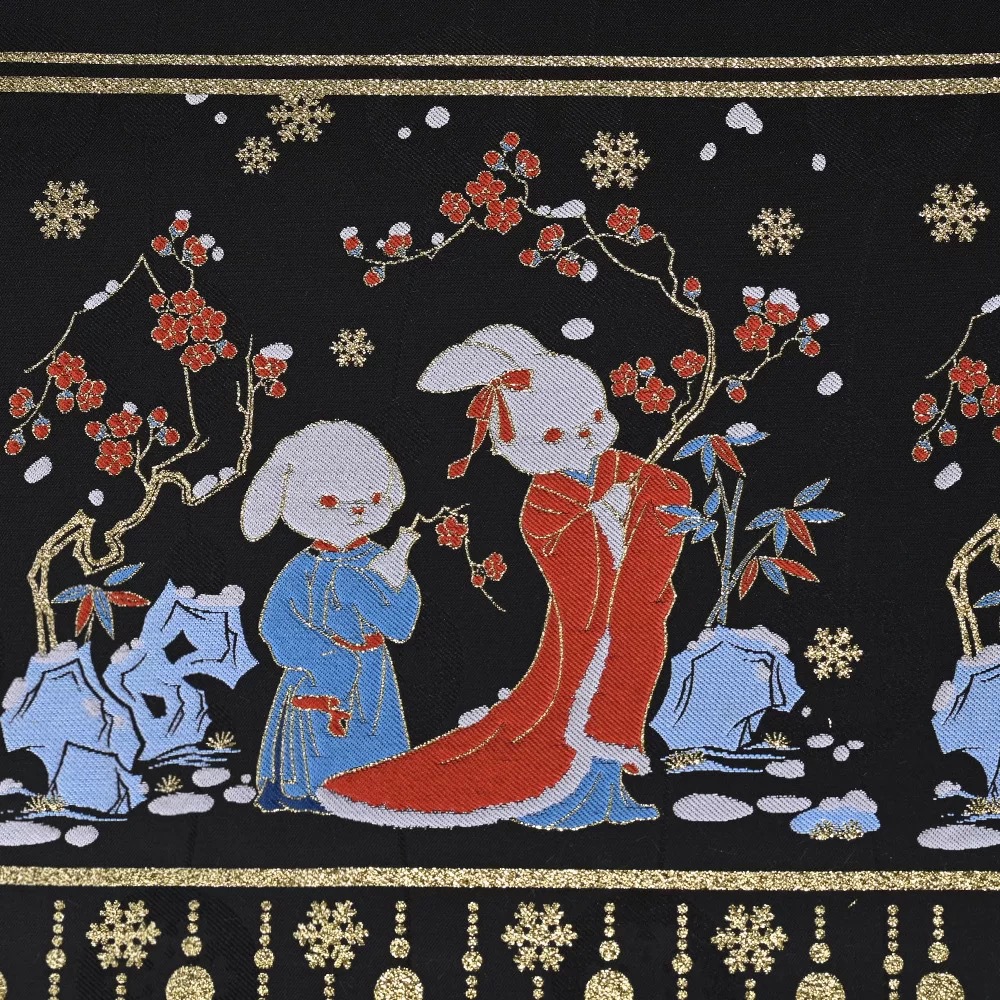 踏雪寻梅妆花织金明制汉服马面裙布料提花缎秋冬面料现货-阿里巴巴