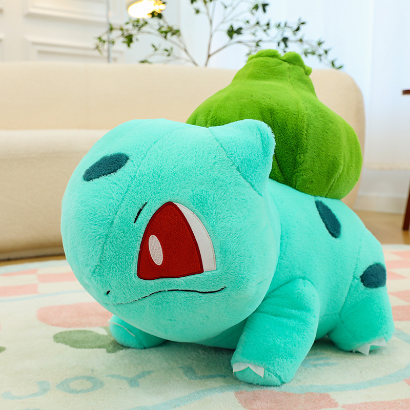 Foreign Trade New Rabbit Fur Bulbasaur Pokémon Doll Plush Toys Pet Elf Prize Claw Doll Wholesale