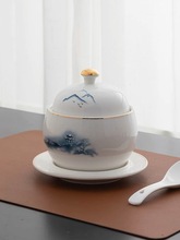 隔水小炖盅陶瓷带盖一人食燕窝甜品碗酒店商用佛跳墙炖汤位上汤盅