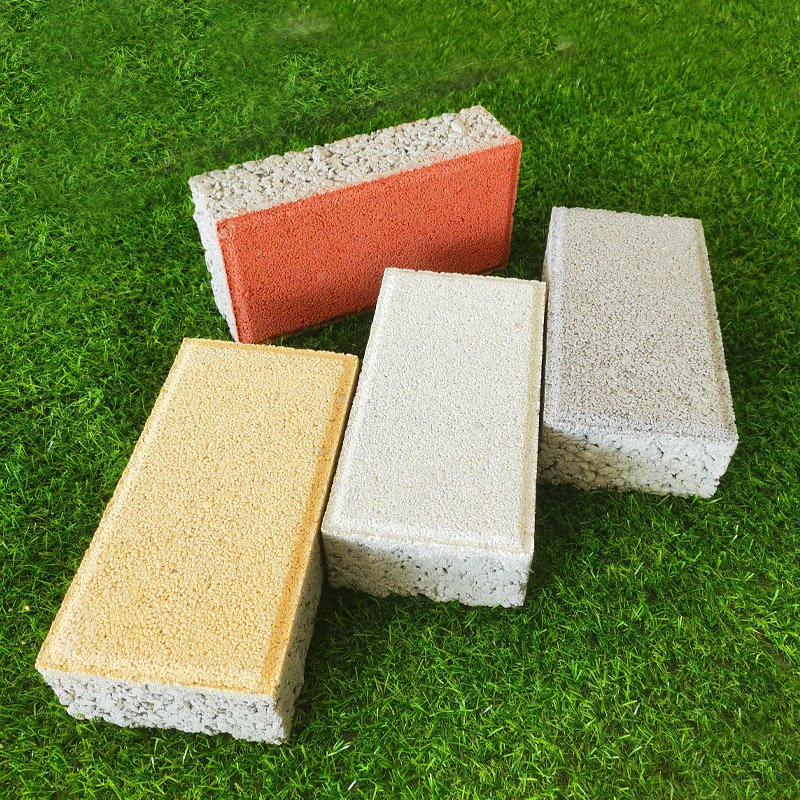 商家供应彩色水泥路面透水砖停车场红色透水砖广场园林路面透水砖