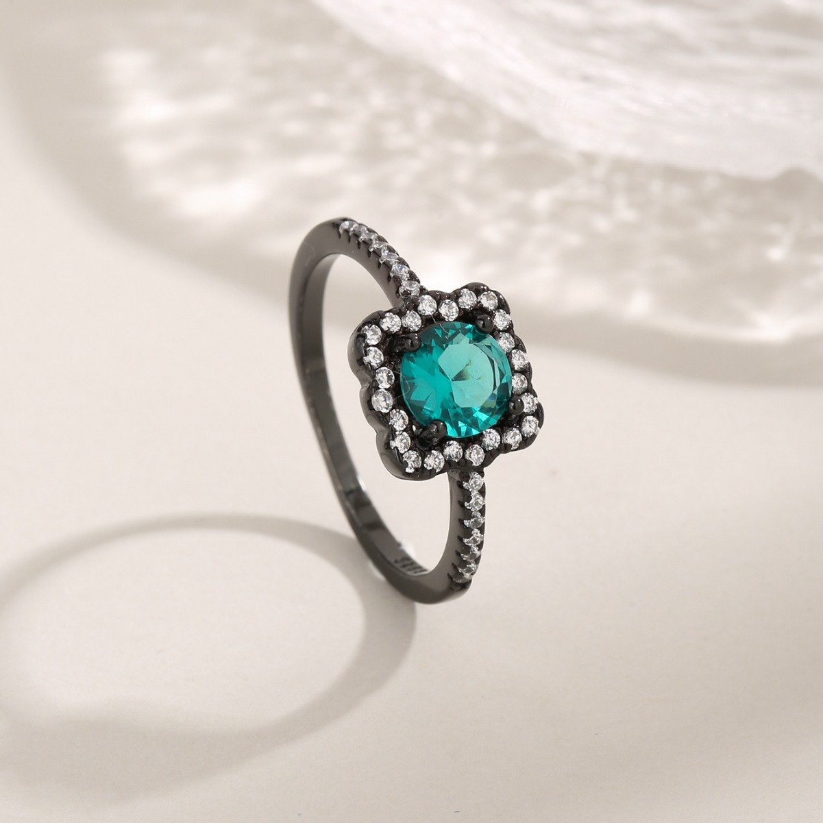 欧美ins网红跨境爆款s925纯银祖母绿戒指时尚锆石指环女-阿里巴巴