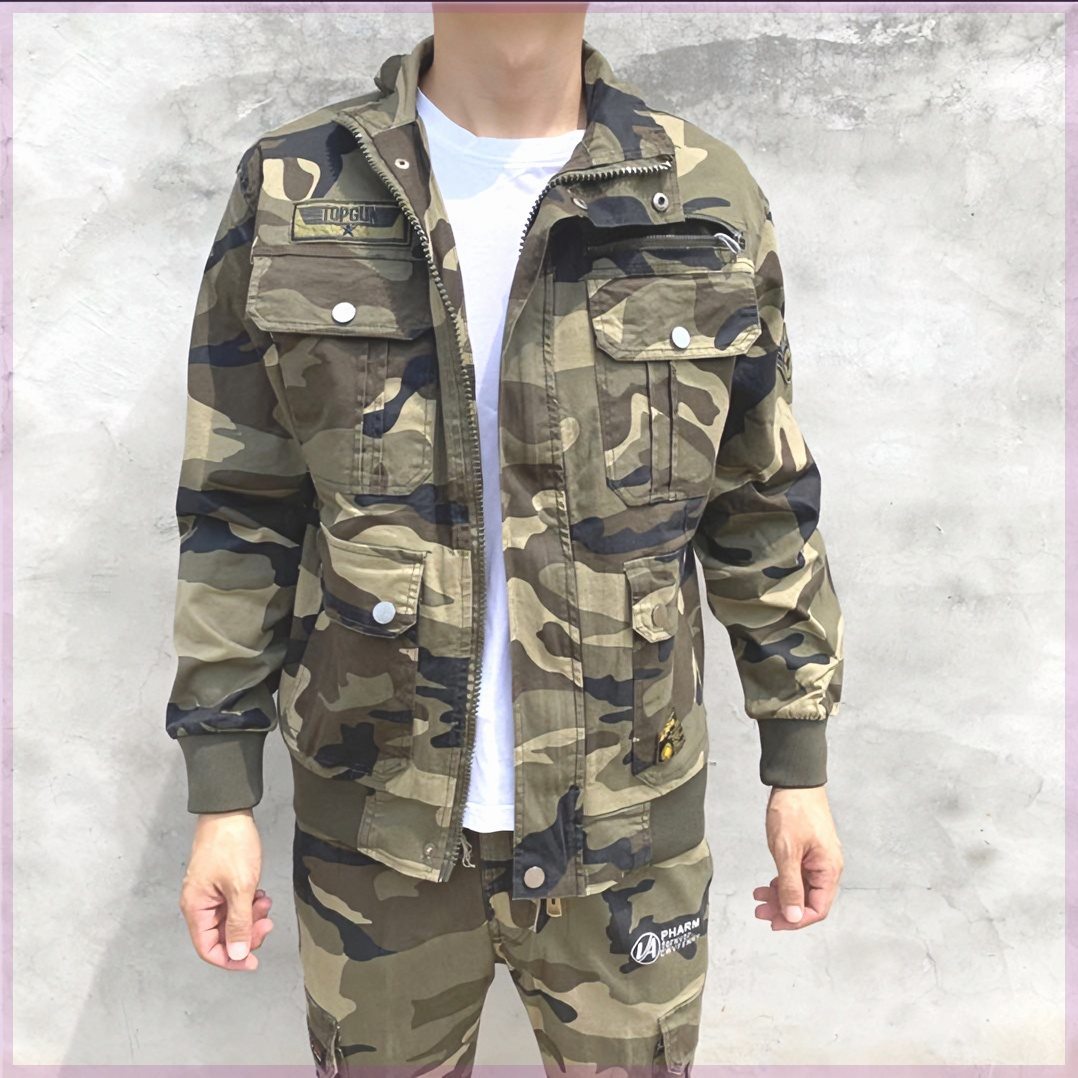 迷彩工作服852春秋弹力休闲耐磨耐脏工装户外套装长袖.-阿里巴巴