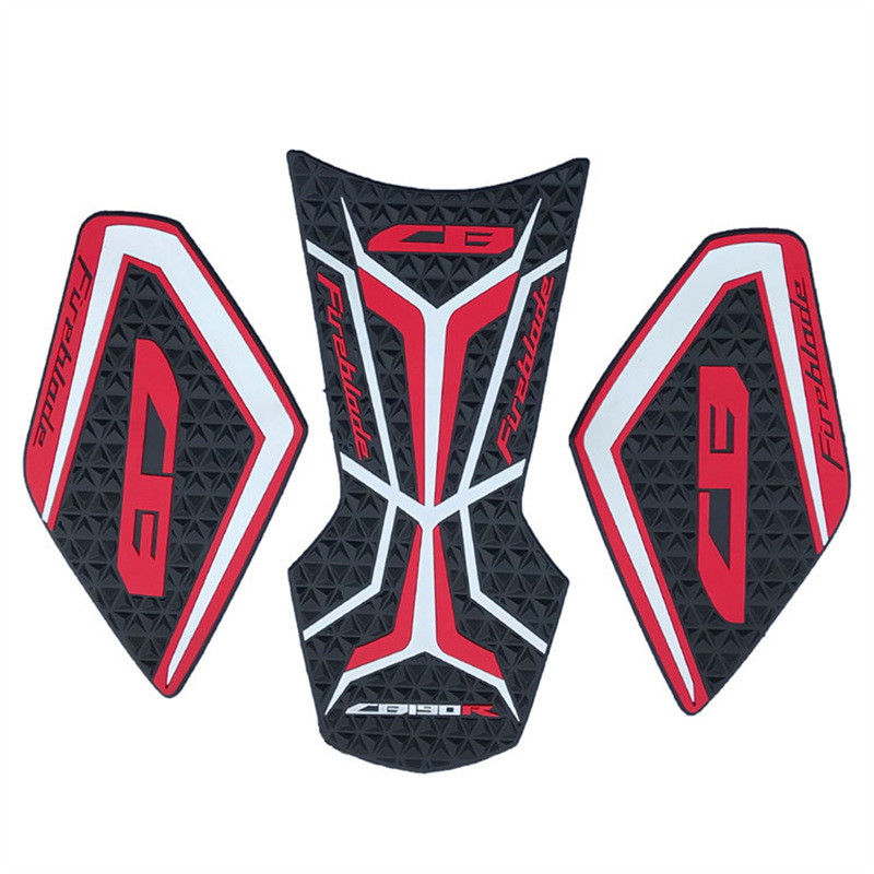 适用暴风眼cb190r 摩托车改装配件油箱贴防滑贴油箱侧边贴 鱼骨贴