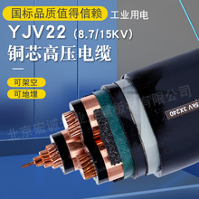 高压电缆YJV22铠装电力电缆3芯50/70/95平方8.7/15kv铜芯远东电缆