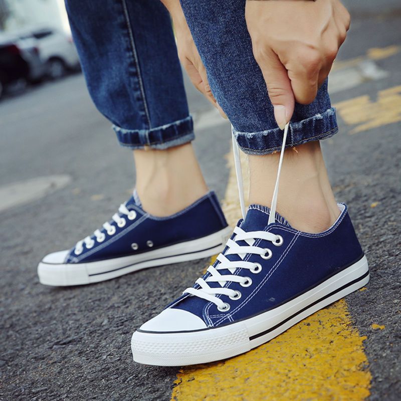 Women's Canvas Shoes New Student Versatile Semi-Slipper White Shoes Korean Style Ulzzang Trendy Vintage Skateboard Shoes Spring