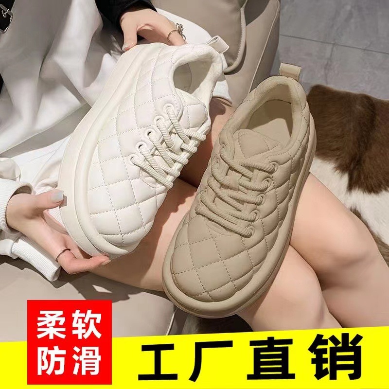 [Shoe Factory Wholesale] Autumn and Winter Fleece-lined Women's Thermal Cotton-Padded Shoes Comfortable Breathable Women's Non-Slip Shoes Women's Cotton Thick Bottom