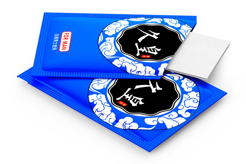 久皇湿巾 no17久皇男用湿巾 男士外用湿巾单片装成人情趣用品代发