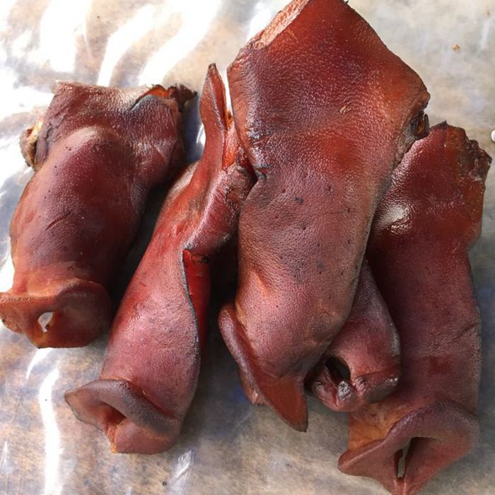 四川特产农家自制烟熏猪拱嘴腊猪嘴猪冲嘴腊猪头肉腊猪脸半斤1斤