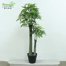 仿真绿植仿真发财树盆栽PV摇钱树盆栽室内装饰发财树办公室造景树