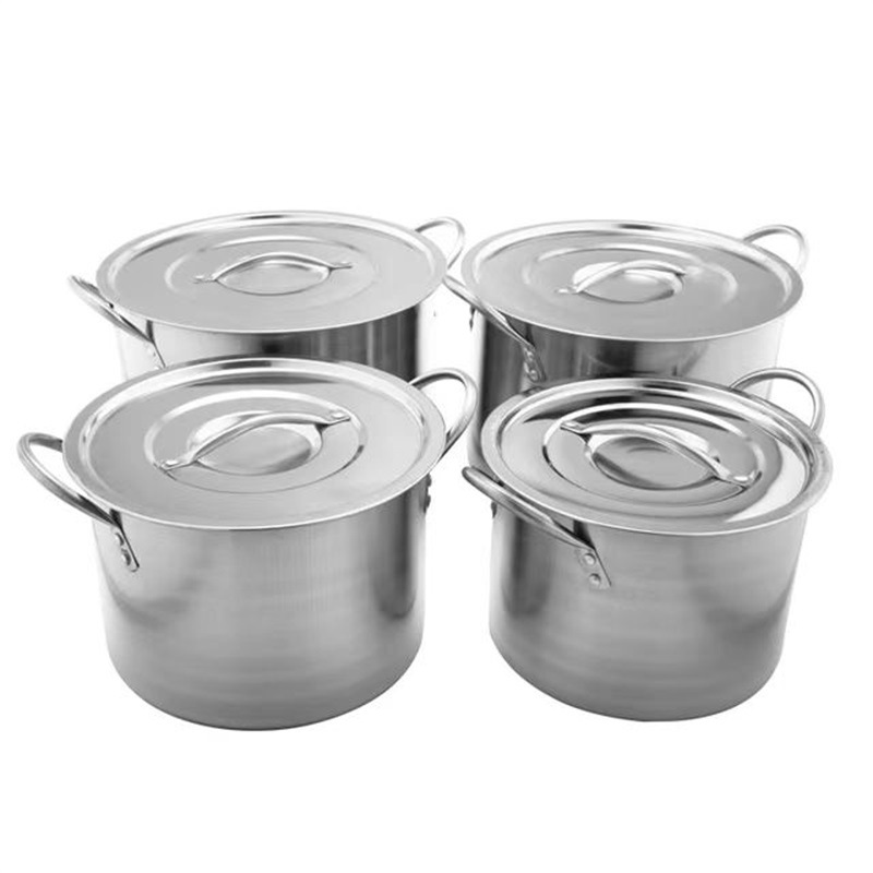 Stainless Steel Eight Pieces Set Pot 24-30cm Soup Bucket Steamer Combination 10 PCs Set Couscous Pot Cooking Pot Hengjin
