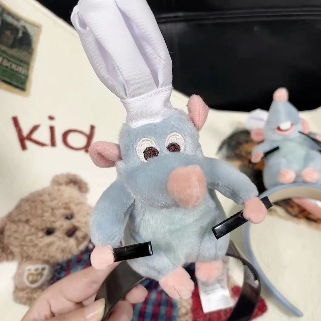 料理鼠王网红发箍毛绒玩具公仔洗脸发饰女发卡捆可爱流行头饰发带