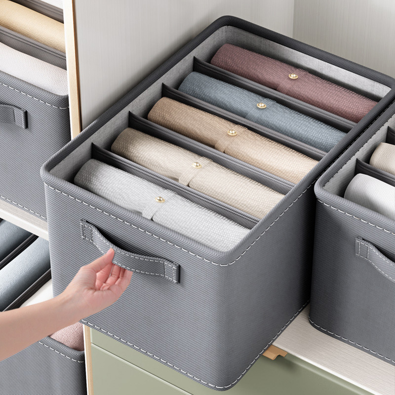 裤子衣服收纳神器装衣物分格盒隔袋家用衣柜分层抽屉大号-阿里巴巴