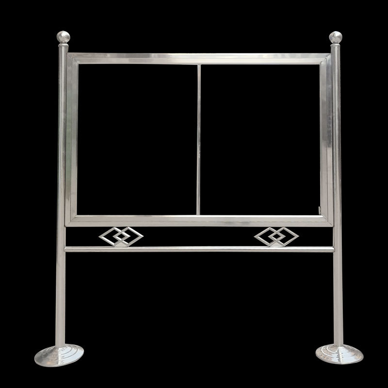 不锈钢宣传栏 小区学校公园工地信息展示布告公示展示架指示牌