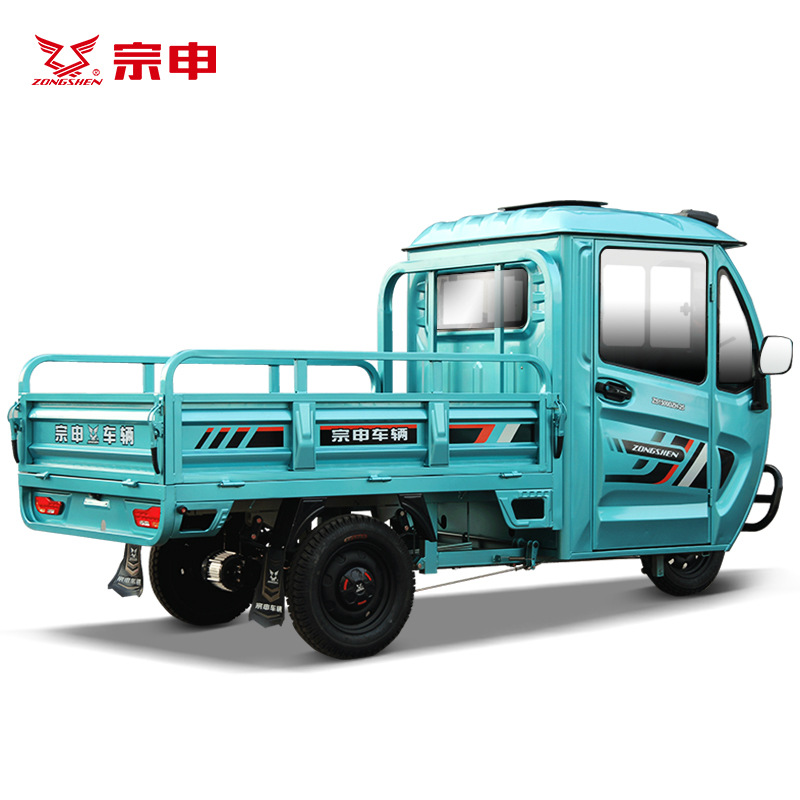 宗申车辆威卡半篷全封闭座仓电动三轮车家用农用载货电三轮卡车