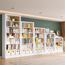 家用多层靠墙书架落地客厅钢制宝宝书籍收纳置物架儿童书柜铁艺