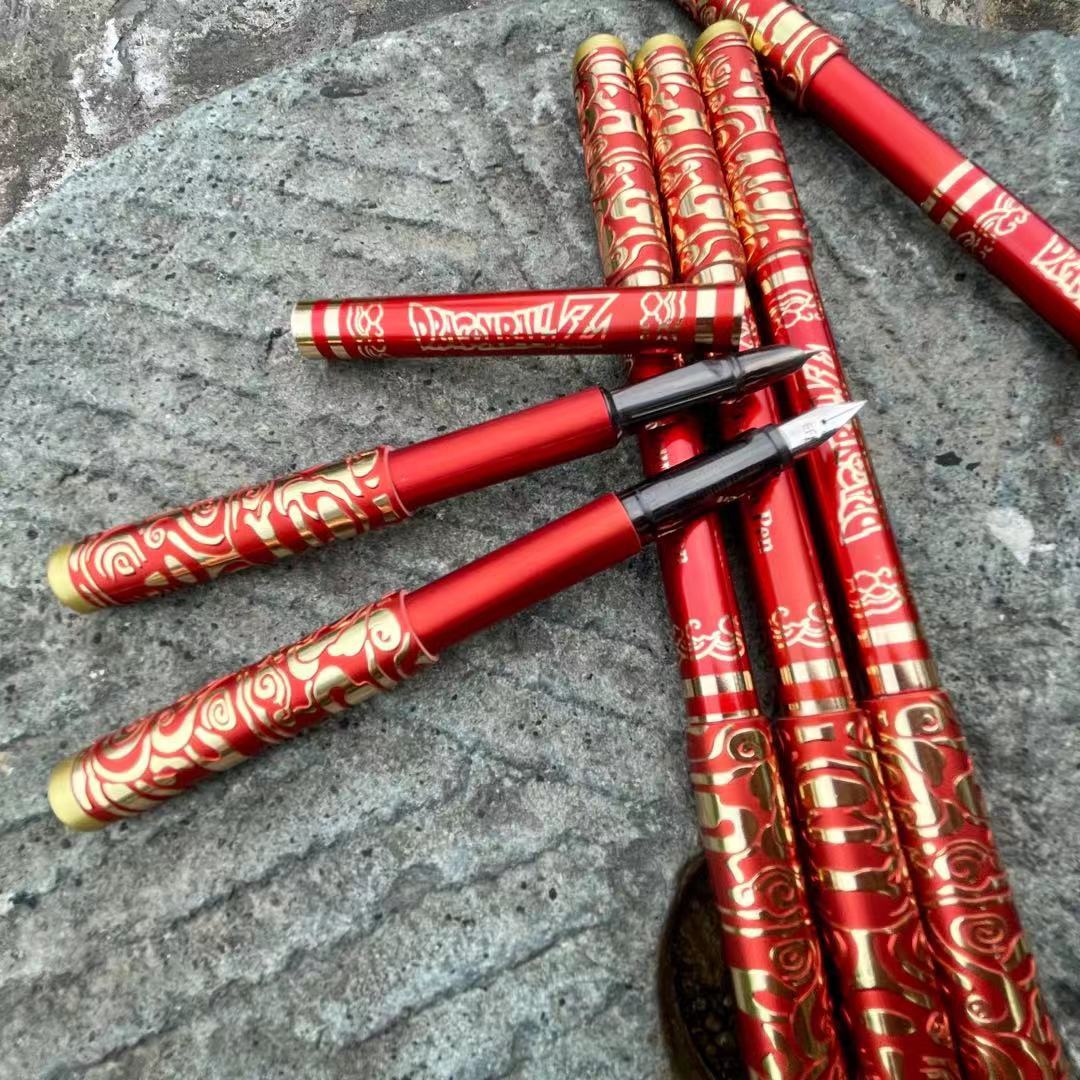 可擦款金箍棒钢笔学生练字转转笔双头可伸缩墨囊钢笔男孩子钢笔