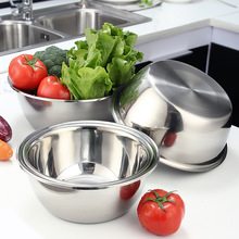 加厚不锈钢盆子家用多用盆和面盆厨房汤盆大号洗菜盆打蛋盆调料缸
