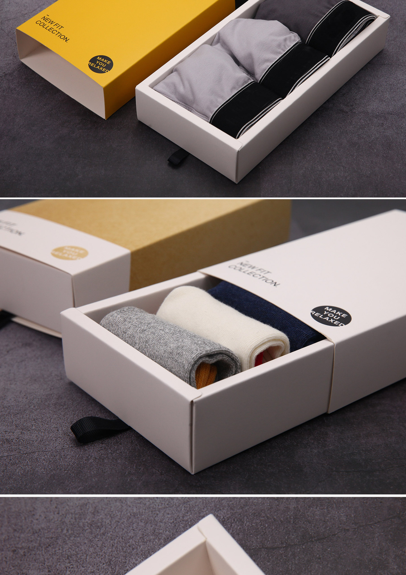 袜子内裤包装盒食品纸盒定做牛皮纸抽屉盒现货礼盒白卡彩盒定制