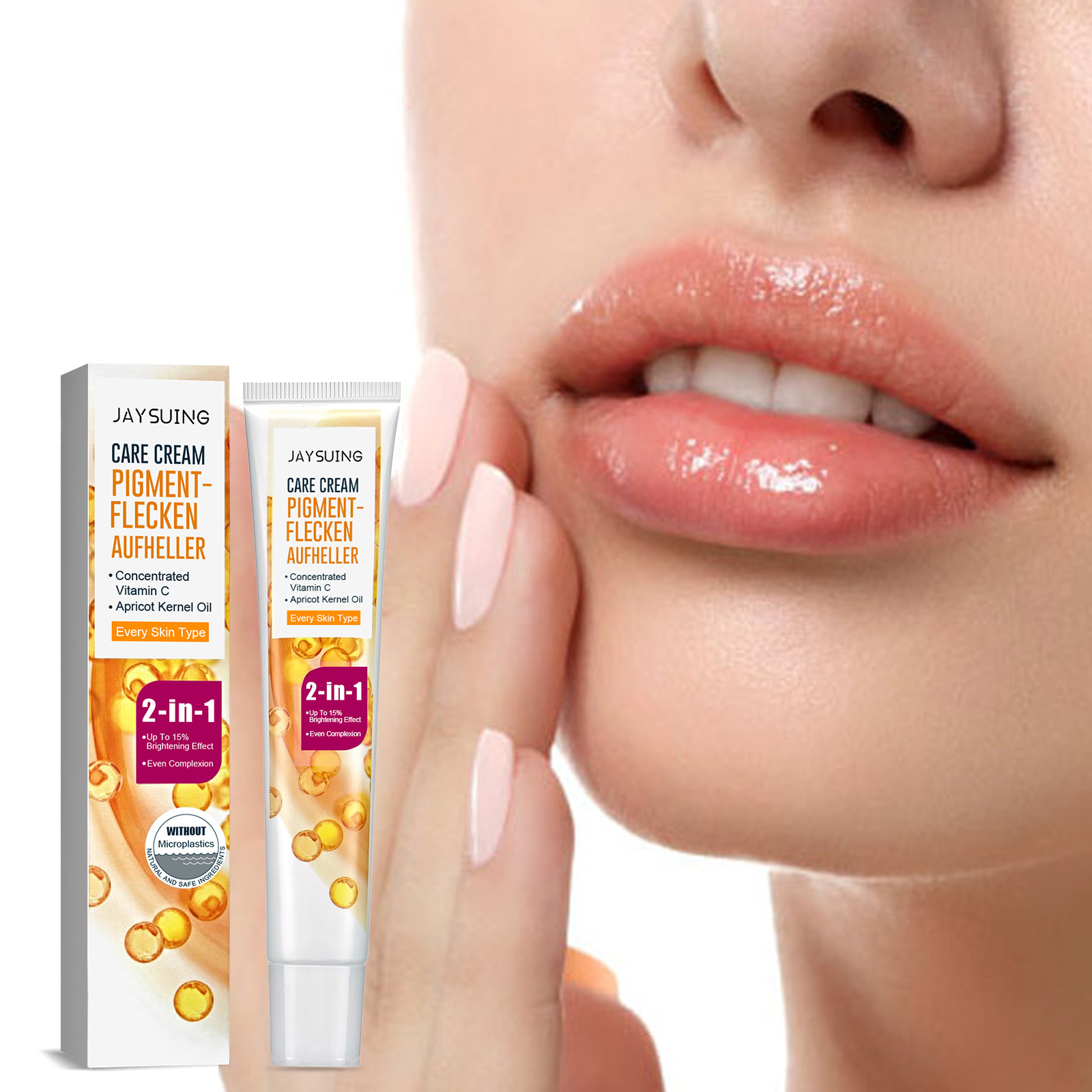 Jaysuing Hyperpigmented Macule Neck Cream Fade Lip Lines Pigment Repair Hydrating Lip Dead Skin Moistening Lip Neck Cream