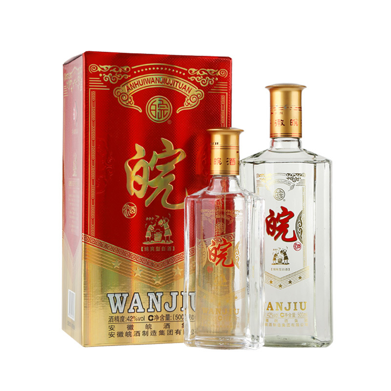 【2件78元】安徽5星皖酒42度500ml 260ml单瓶白酒纯粮食浓香原浆