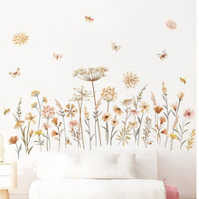 跨境波西米亚蒲公英墙壁贴纸温馨卧室床头背景房间布置装饰自粘画