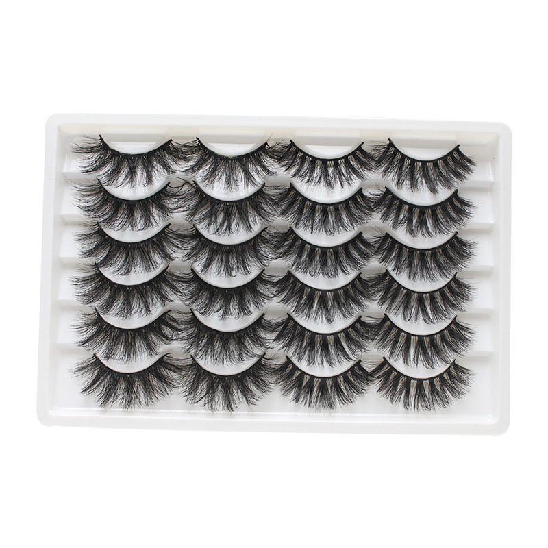 Dingsen False Eyelashes Factory Thick Natural Eyelashes 12 Pairs Pack Eyelash Optional Style Stable Supply