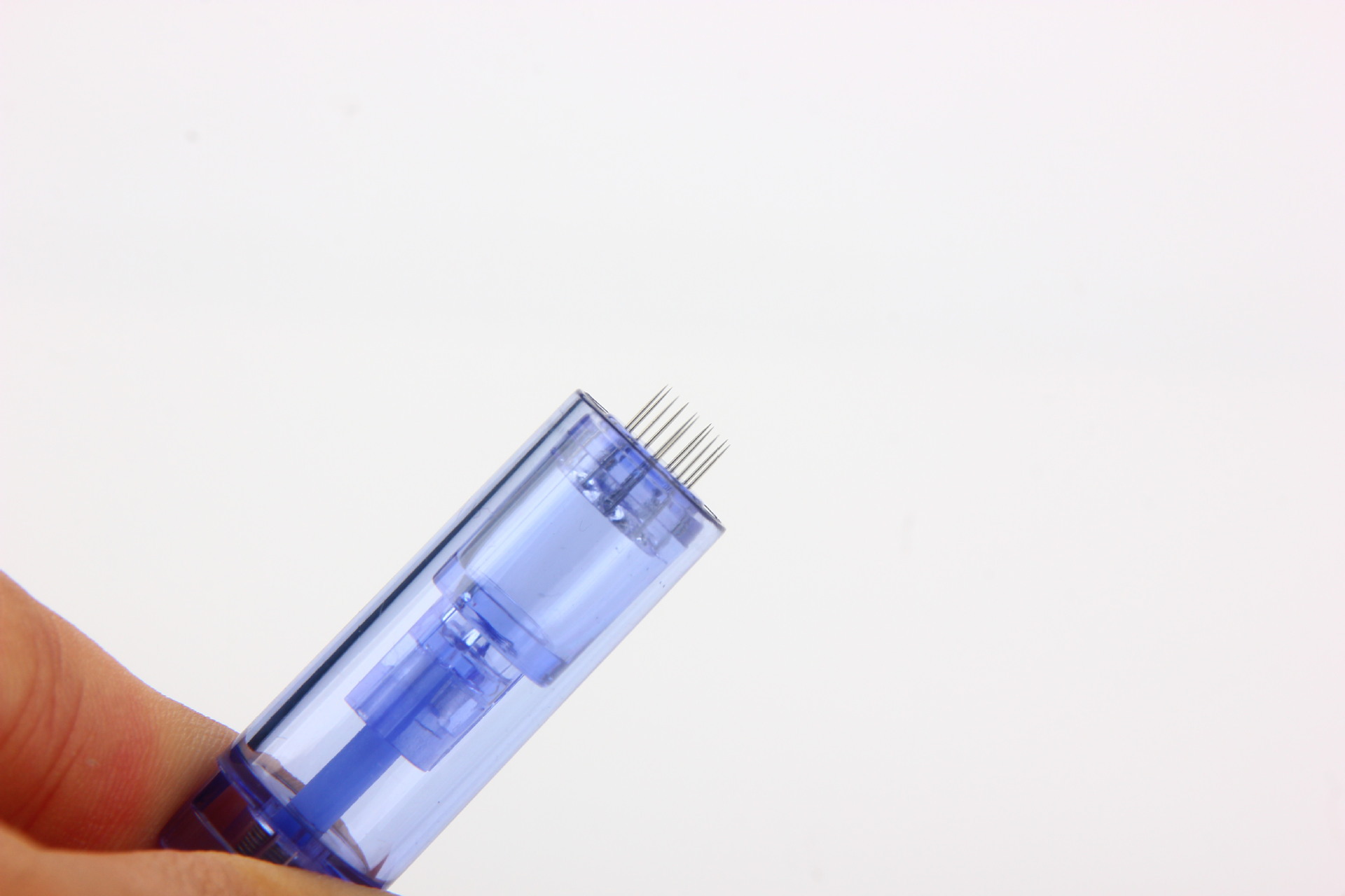 蓝色mts微晶 电动微针头美容水光针头中胚层浅导微晶硅晶微针导入