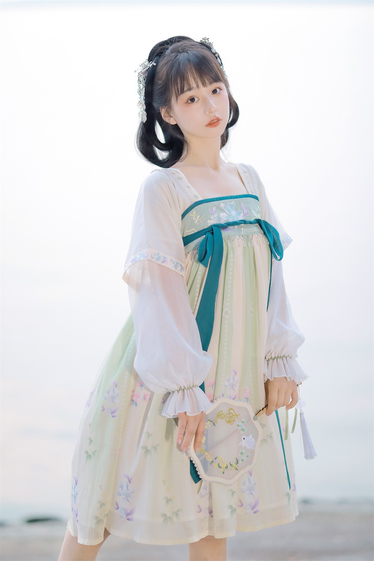 原创设计晓雾将歇中国风汉元素汉服女绣花齐胸襦裙春秋6366