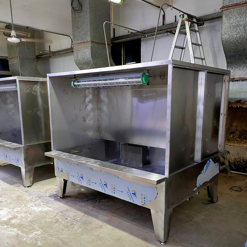不锈钢铁水帘柜 喷漆打样水帘柜 喷漆台水帘机 喷漆房抽风除尘柜