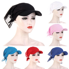 Fashion Solid Color Square Scarf Cap for Women Men Soft Head