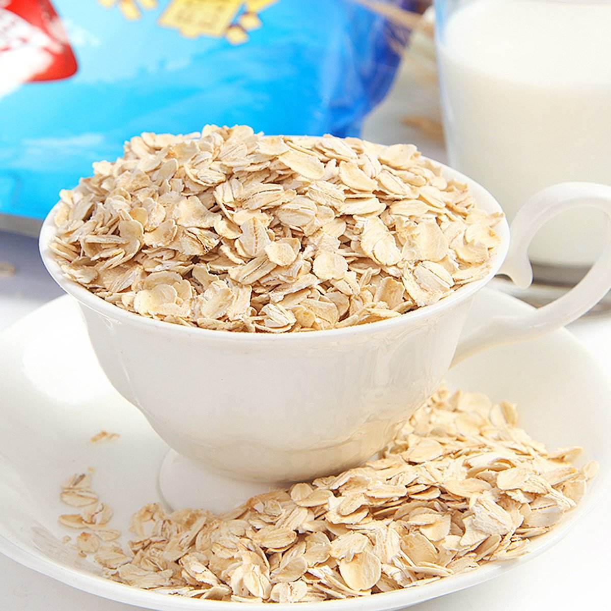 生燕麦片 即食燕麦片 农家纯麦片原味天然五谷杂粮 煮粥熬粥散装